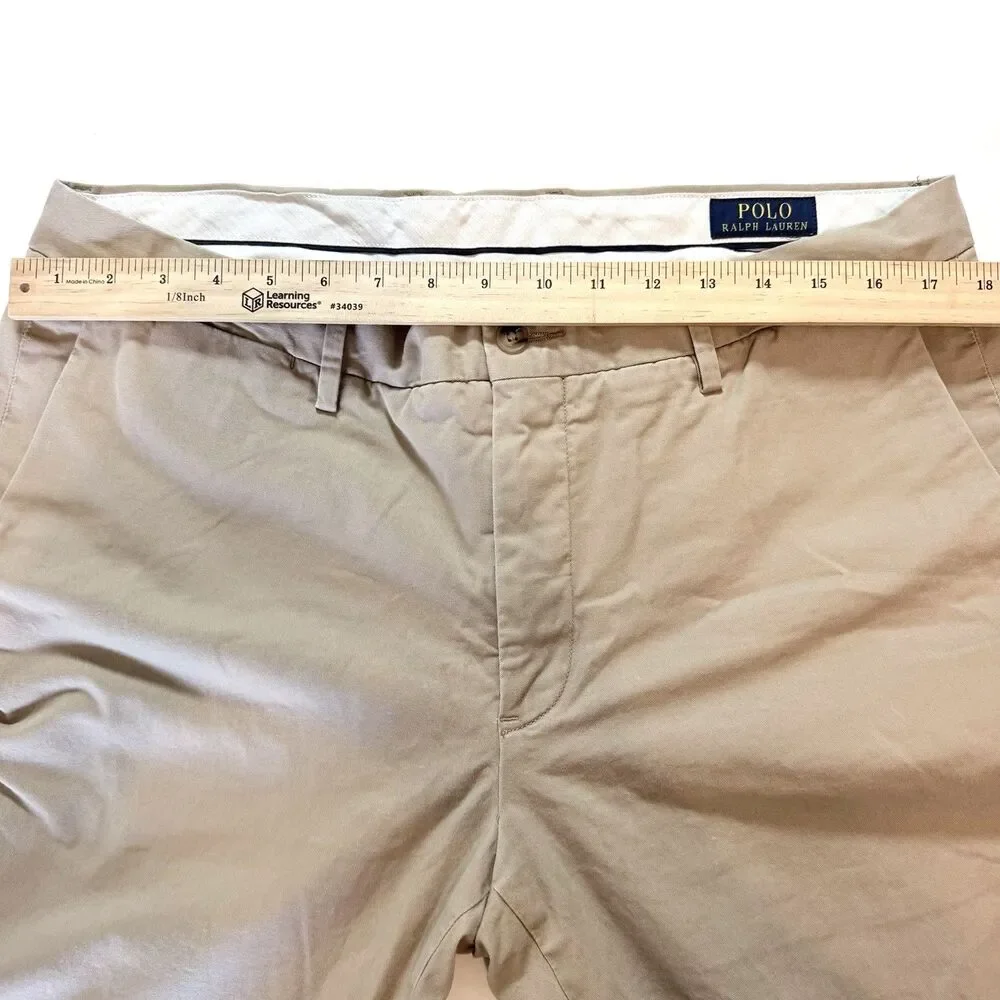 Polo Ralph Lauren Men’s 36x32 Khaki Stretch Slim Fit Pants Chino Beige